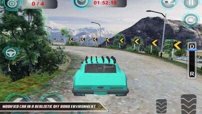 Emulate iPhone app Mountain Road Car Auto Driving using MyAndroid
