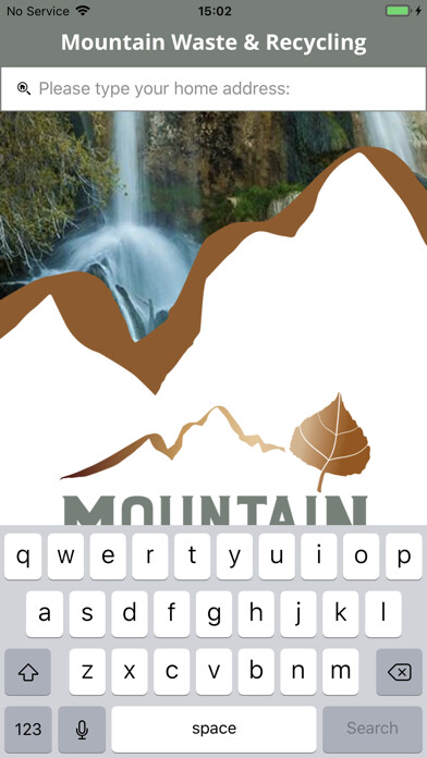 Emulate iPhone app Mountain Waste & Recycling using MyAndroid