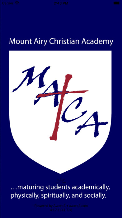 Emulate iPhone app Mount Airy Christian Academy using MyAndroid