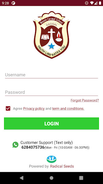 Run android online APK Mount Carmel School Gaggal from MyAndroid or emulate Mount Carmel School Gaggal using MyAndroid