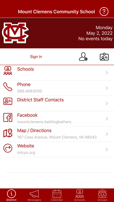 Emulate iPhone app Mount Clemens Community School using MyAndroid Emulate iPhone app Mount Clemens Community School using MyAndroid