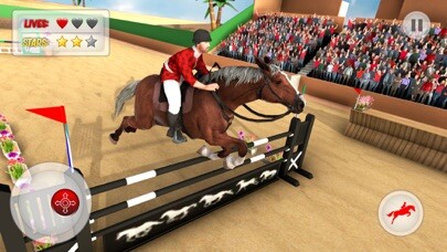 Emulate iPhone app Mounted Horse Riding Show Jump using MyAndroid