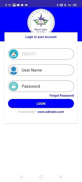 Emulate Android APK Mount Litera Zee School - Parent App
