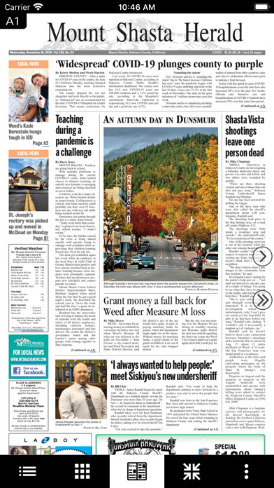 Emulate iPhone app Mount Shasta Area Newspapers using MyAndroid Emulate iPhone app Mount Shasta Area Newspapers using MyAndroid