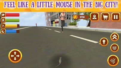 Emulate iPhone app Mouse City Quest Simulator 3D using MyAndroid