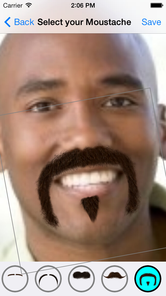 Emulate iPhone app Moustache Booth using MyAndroid Emulate iPhone app Moustache Booth using MyAndroid