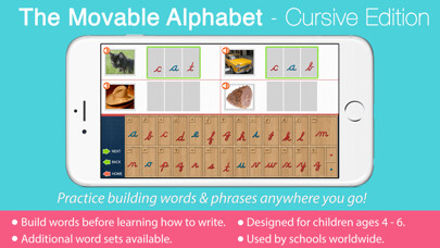 Emulate iPhone app Movable Alphabet - Cursive using MyAndroid Emulate iPhone app Movable Alphabet - Cursive using MyAndroid