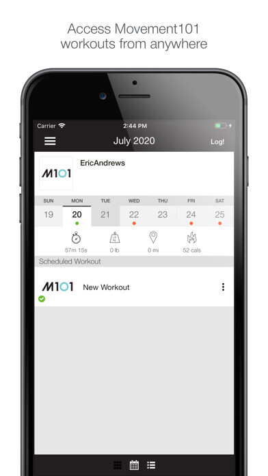 Emulate iPhone app Movement101 using MyAndroid