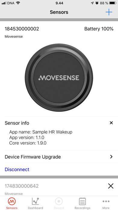 Emulate iPhone app Movesense Showcase using MyAndroid Emulate iPhone app Movesense Showcase using MyAndroid