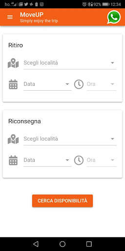 Run android online APK Moveup - Noleggio Auto, furgoni e pulmini a Roma from MyAndroid or emulate Moveup - Noleggio Auto, furgoni e pulmini a Roma using MyAndroid