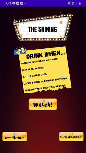 Run android online APK Movie Drinking Game - Halloween Edition from MyAndroid or emulate Movie Drinking Game - Halloween Edition using MyAndroid