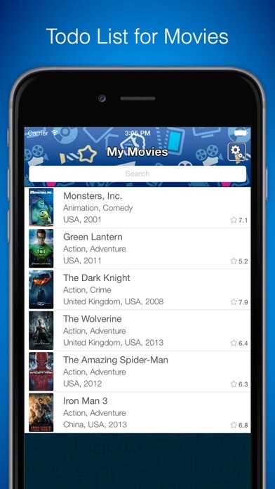 Emulate iPhone app Movie List Free - Todo List for Movies, Wishlist for new best Movies and Hollywood movies list using MyAndroid Emulate iPhone app Movie List Free - Todo List for Movies, Wishlist for new best Movies and Hollywood movies list using MyAndroid