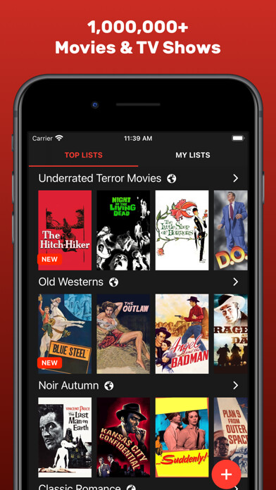 Emulate iPhone app Movie Lists: Movies & TV Shows using MyAndroid Emulate iPhone app Movie Lists: Movies & TV Shows using MyAndroid