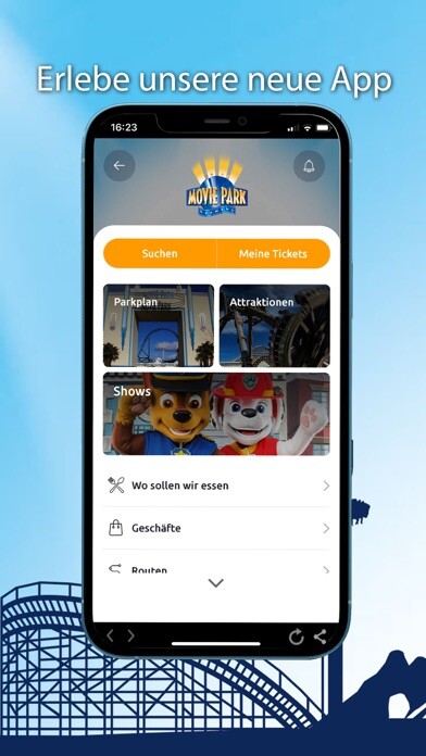 Emulate iPhone app Movie Park Germany using MyAndroid Emulate iPhone app Movie Park Germany using MyAndroid