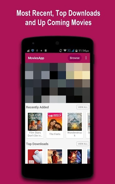 Run android online APK Movies App from MyAndroid or emulate Movies App using MyAndroid