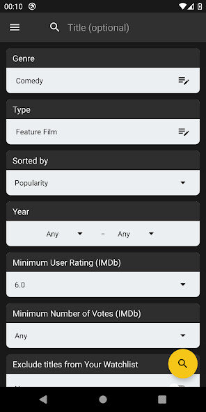Run android online APK Movies Easy Finder (IMDb) from MyAndroid or emulate Movies Easy Finder (IMDb) using MyAndroid