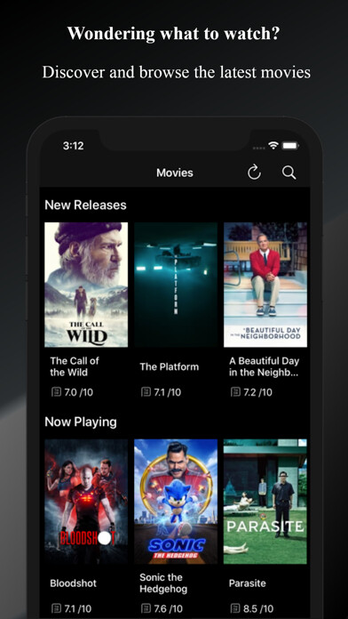 Emulate iPhone app Movie Show using MyAndroid