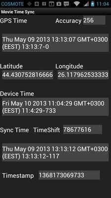 Emulate Android APK Movie Time Sync