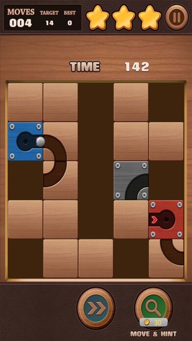Emulate iPhone app Moving Ball Puzzle using MyAndroid