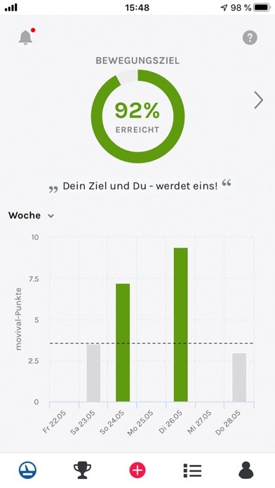 Emulate iPhone app movival - Aktiv gegen Krebs using MyAndroid