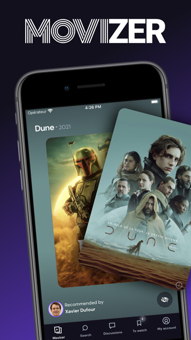 Emulate iPhone app Movizer: Cinema with friends using MyAndroid