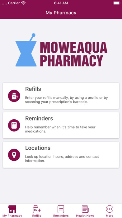 Emulate iPhone app Moweaqua Pharmacy using MyAndroid Emulate iPhone app Moweaqua Pharmacy using MyAndroid