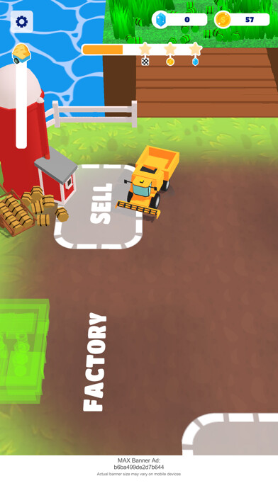 Emulate iPhone app Mow It All: Lawn Mower using MyAndroid