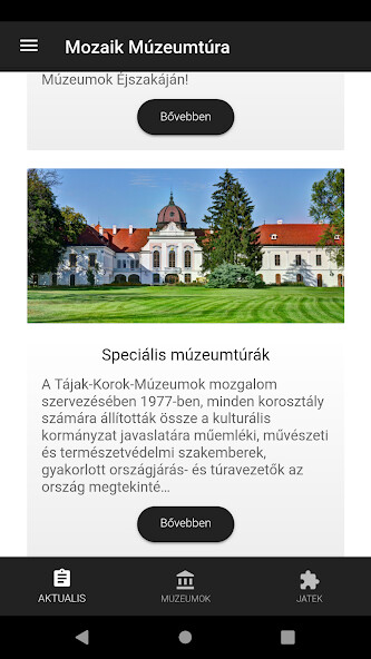 Run android online APK Mozaik Múzeumtúra from MyAndroid or emulate Mozaik Múzeumtúra using MyAndroid