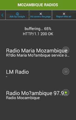 Emulate Android APK MOZAMBIQUE RADIOS