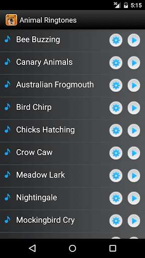 Emulate Android APK MP3 Animal Ringtones