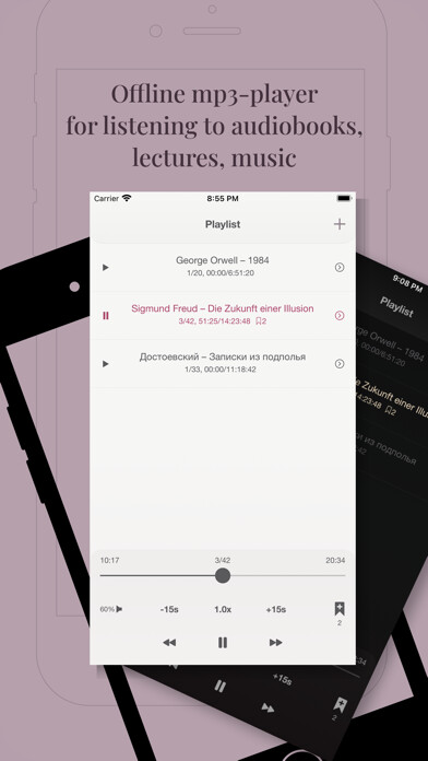 Emulate iPhone app MP3-Book using MyAndroid