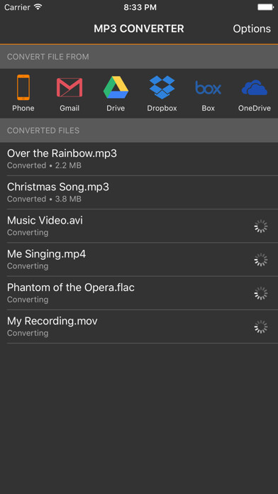 Emulate iPhone app MP3 Converter - Convert Videos and Music to MP3 using MyAndroid Emulate iPhone app MP3 Converter - Convert Videos and Music to MP3 using MyAndroid