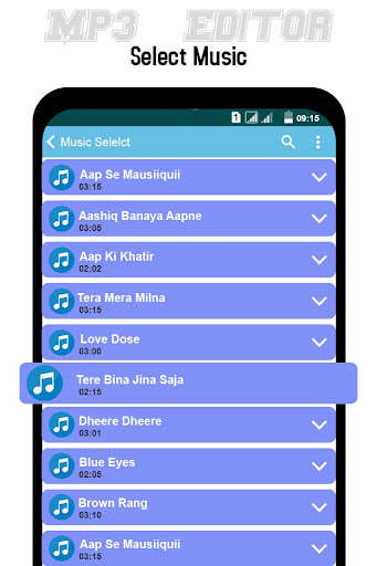 Run android online APK Mp3  Music Editor - Ringtone Maker & Merger from MyAndroid or emulate Mp3  Music Editor - Ringtone Maker & Merger using MyAndroid