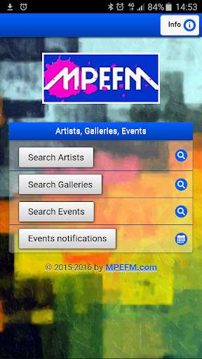 Run android online APK MPEFM - Art galleries search from MyAndroid or emulate MPEFM - Art galleries search using MyAndroid