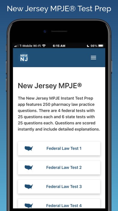 Emulate iPhone app MPJE New Jersey Test Prep using MyAndroid Emulate iPhone app MPJE New Jersey Test Prep using MyAndroid