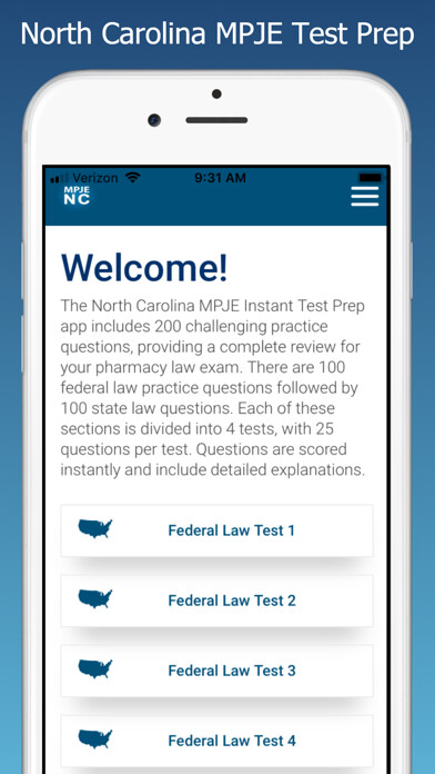 Emulate iPhone app MPJE North Carolina Test Prep using MyAndroid Emulate iPhone app MPJE North Carolina Test Prep using MyAndroid
