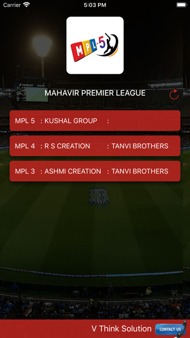 Emulate iPhone app MPL - MAHAVIR PREMIER LEAGUE using MyAndroid Emulate iPhone app MPL - MAHAVIR PREMIER LEAGUE using MyAndroid