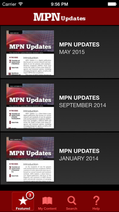 Emulate iPhone app MPN Updates – Your source for myeloproliferative neoplasm news using MyAndroid Emulate iPhone app MPN Updates – Your source for myeloproliferative neoplasm news using MyAndroid
