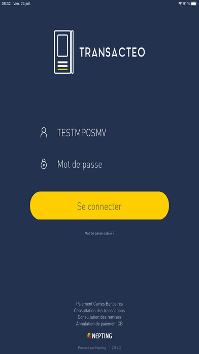 Emulate iPhone app MPOS Transacteo using MyAndroid Emulate iPhone app MPOS Transacteo using MyAndroid