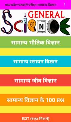 Emulate Android APK MP PATWARI 2017 GENERAL SCIENCE Emulate Android APK MP PATWARI 2017 GENERAL SCIENCE