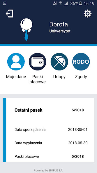 Emulate iPhone app m-Pracownik using MyAndroid Emulate iPhone app m-Pracownik using MyAndroid