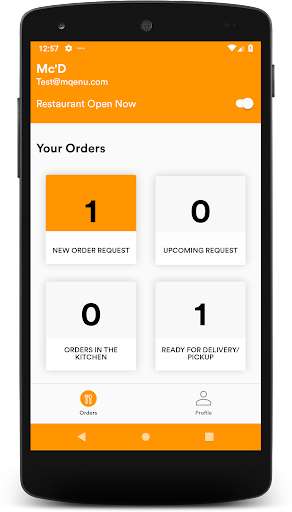 Run android online APK mQenu Restaurant Partner App from MyAndroid or emulate mQenu Restaurant Partner App using MyAndroid