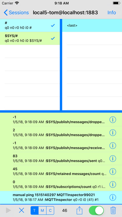 Emulate iPhone app MQTTInspector using MyAndroid Emulate iPhone app MQTTInspector using MyAndroid