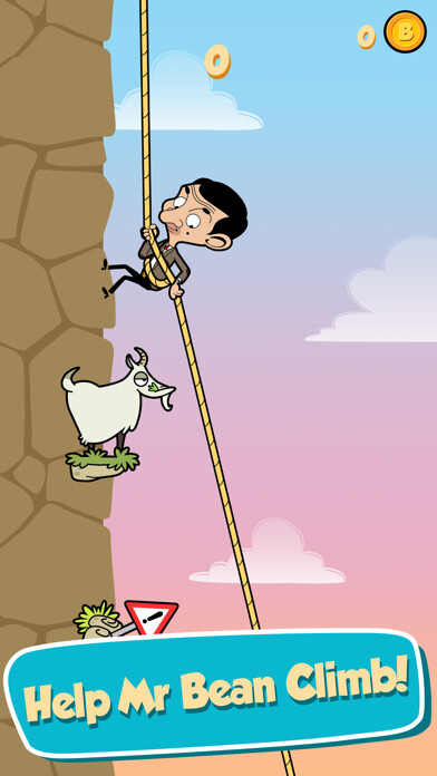 Emulate iPhone app Mr Bean - Risky Ropes using MyAndroid