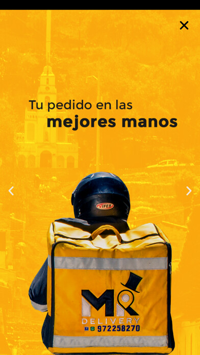 Emulate iPhone app Mr Delivery Cajamarca using MyAndroid