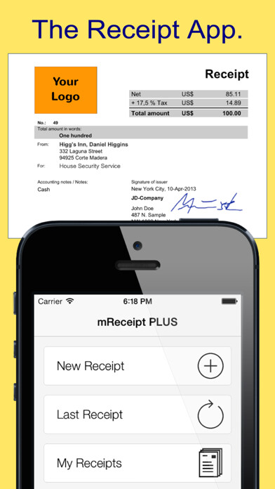 Emulate iPhone app mReceipt PLUS - The Receipt App using MyAndroid Emulate iPhone app mReceipt PLUS - The Receipt App using MyAndroid