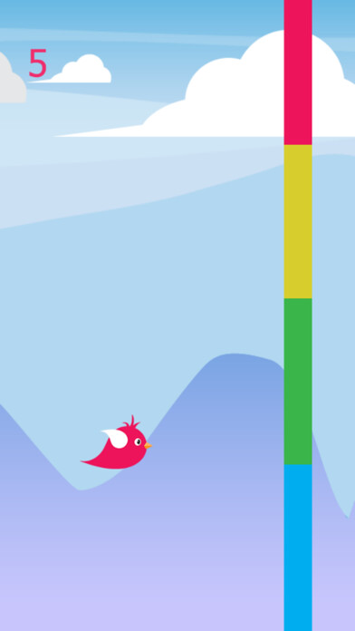 Emulate iPhone app Mr Flappy : Help Tiny Bird Hero Crush The Endless Color Battle using MyAndroid