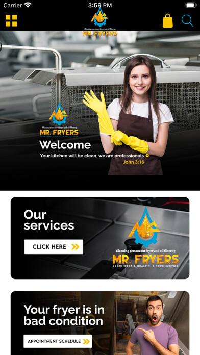 Emulate iPhone app Mr Fryers using MyAndroid Emulate iPhone app Mr Fryers using MyAndroid