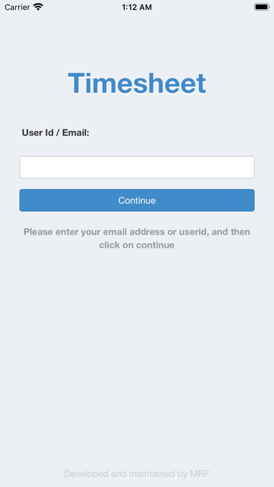 Emulate iPhone app MRF Timesheet using MyAndroid Emulate iPhone app MRF Timesheet using MyAndroid