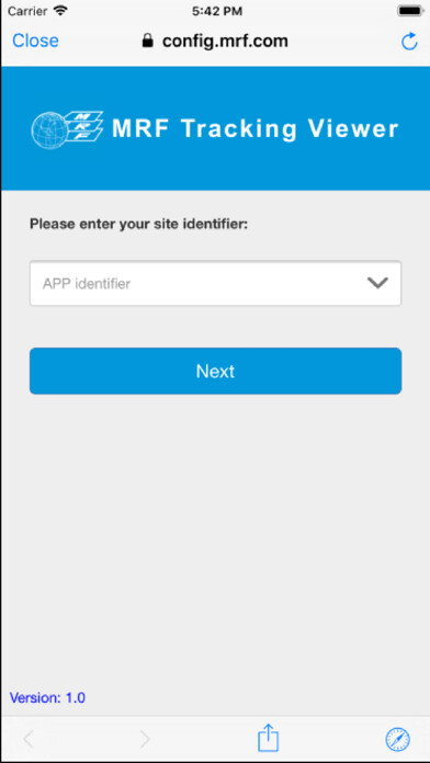 Run android online APK MRF Tracking Viewer from MyAndroid or emulate MRF Tracking Viewer using MyAndroid